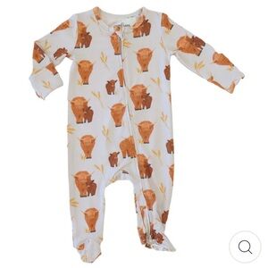 Highland cow footie.